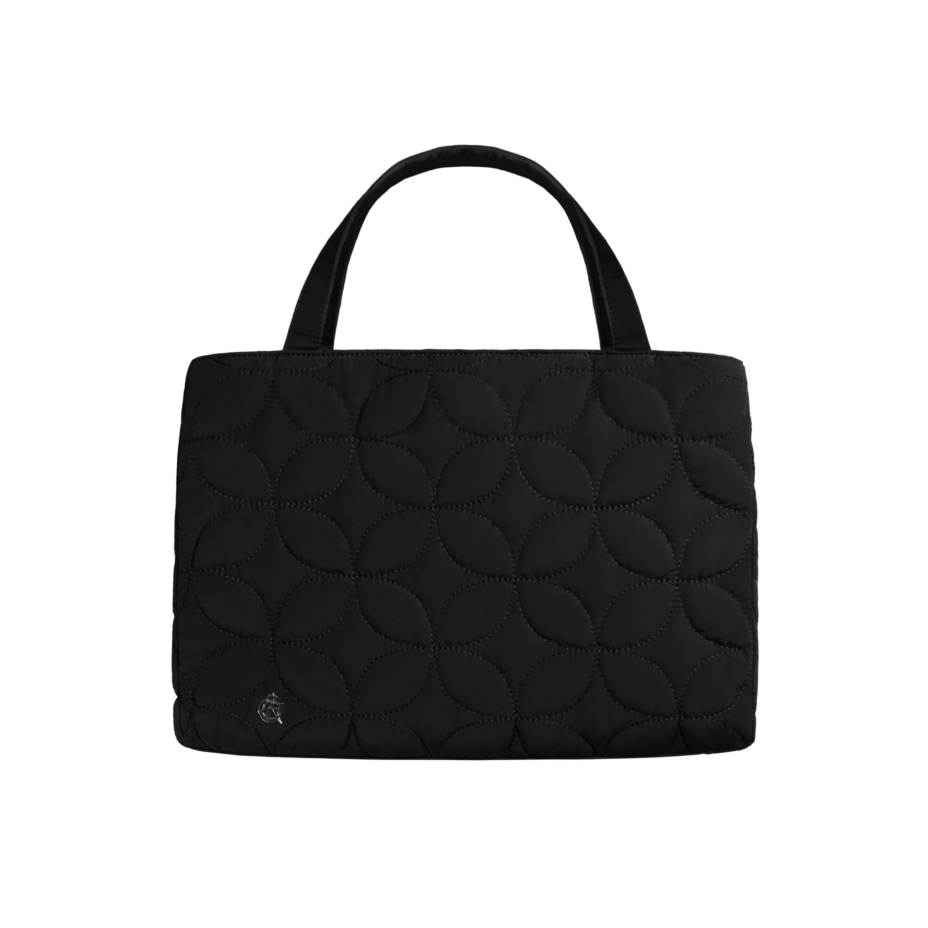 CIRCLES MONOGRAM PUFFER BAG ONYX ( L )