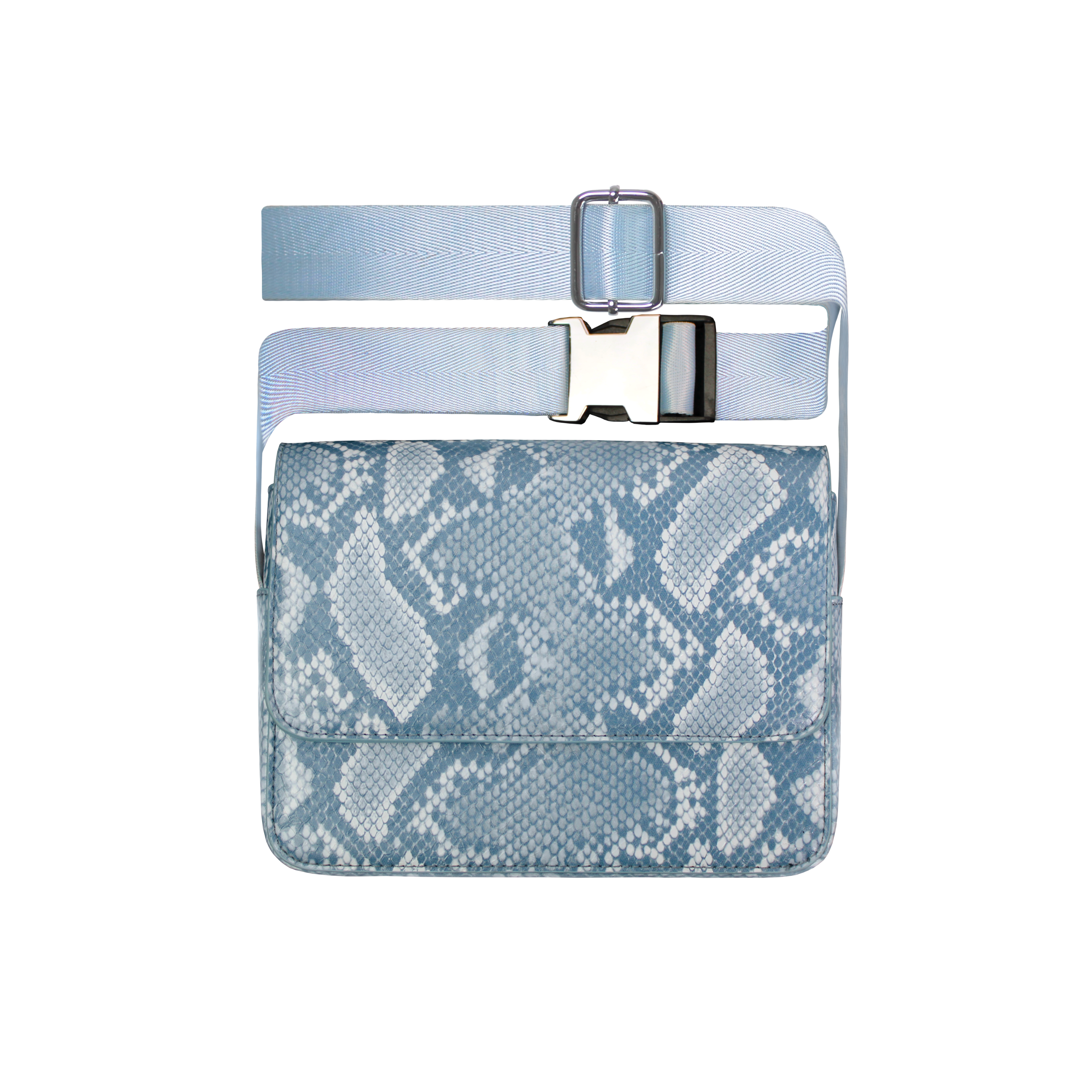 CIRCLES PYTHON BAG BLUE