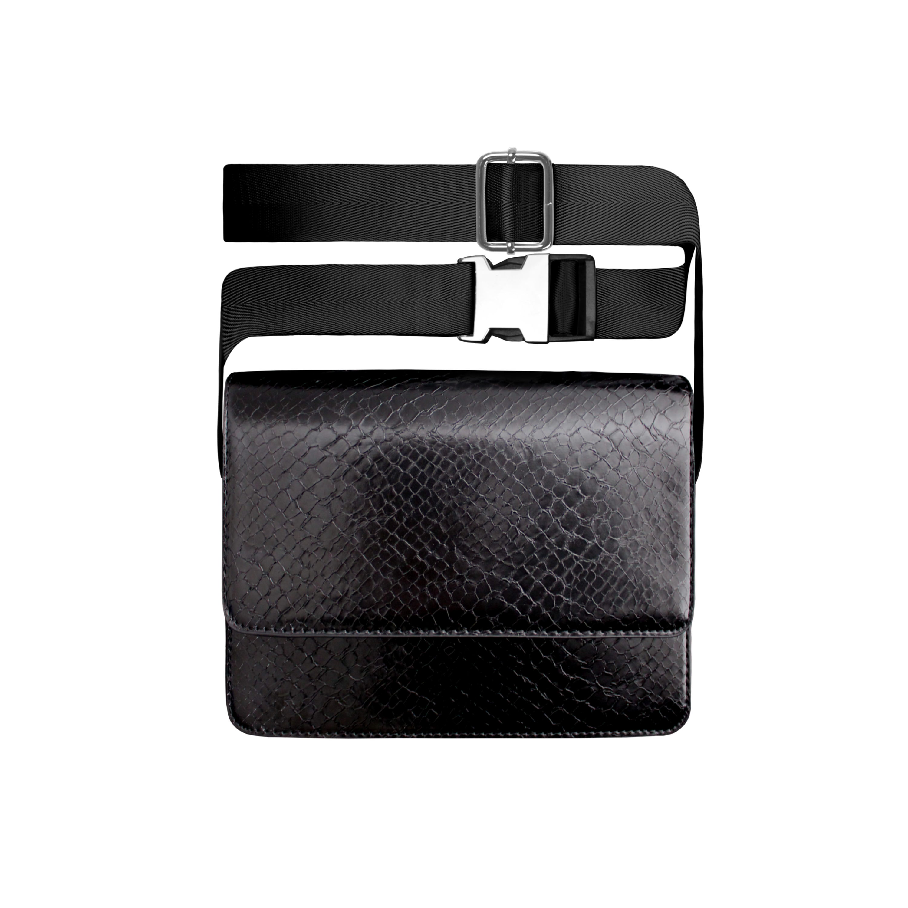 CIRCLES PYTHON BAG ONYX