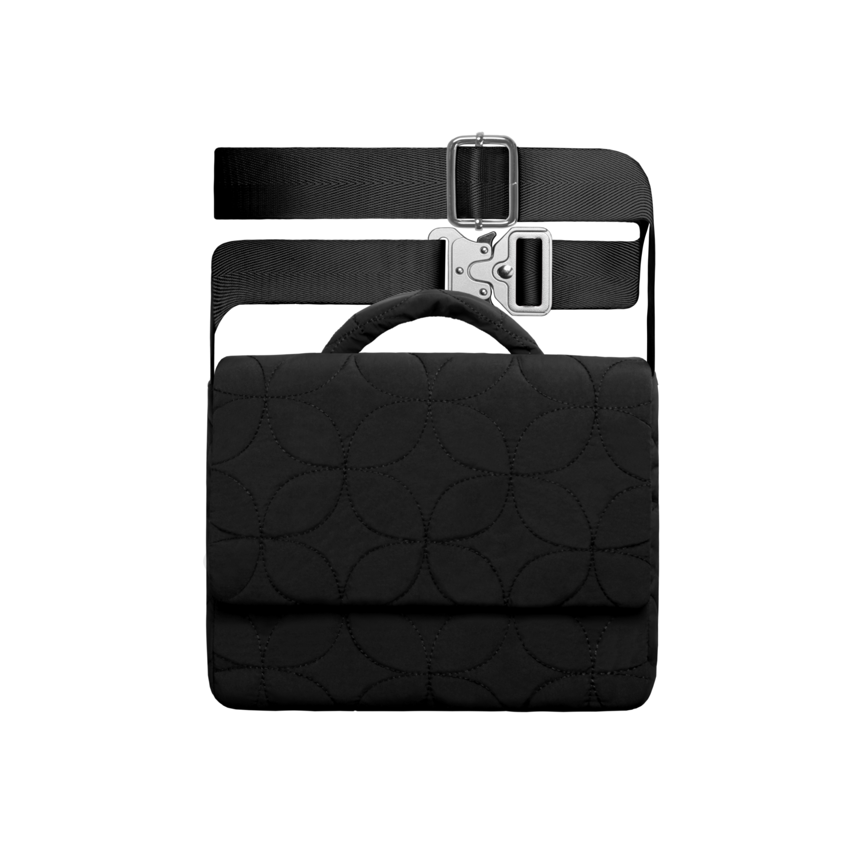 CIRCLES MONOGRAM PUFFER BAG ONYX ( M )